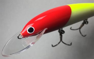 Matala Wobbler, Länge: 18 cm, Farbe: Red-Head 028, schwimmend, von Suomen Uistin The Finnish Lure Company (Jarmo Rapala)